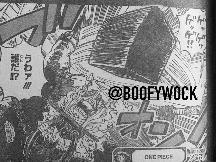 Palu Ragnir menjaga buah iblis legendaris Elbaph di cerita baca komik One Piece 1169 RAW.