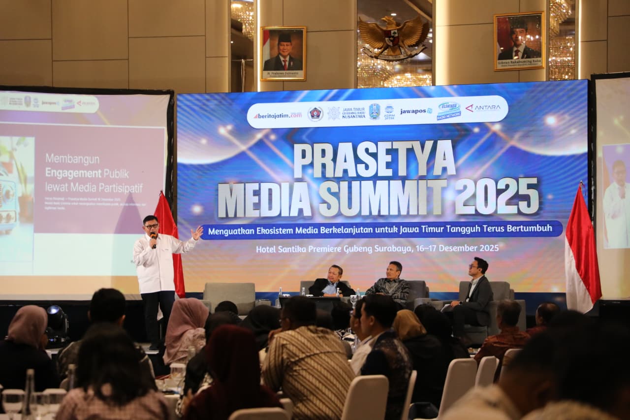 Prasetya Media Summit 2025: Kolaborasi pentahelix dorong masa depan media di Surabaya, 16&ndash;17 Desember 2025.