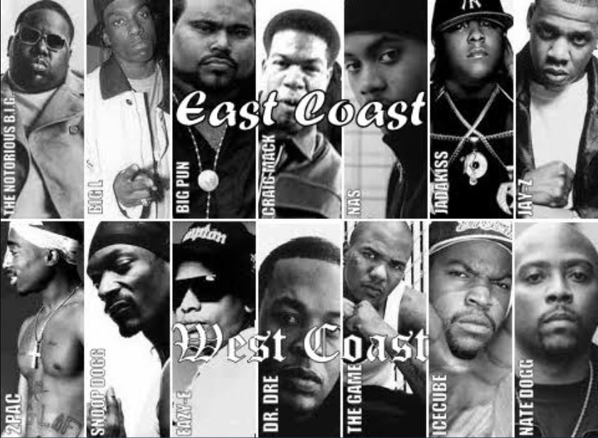 East Coast dan West Coast: Rivalitas legendaris yang membentuk dunia hip hop Amerika.