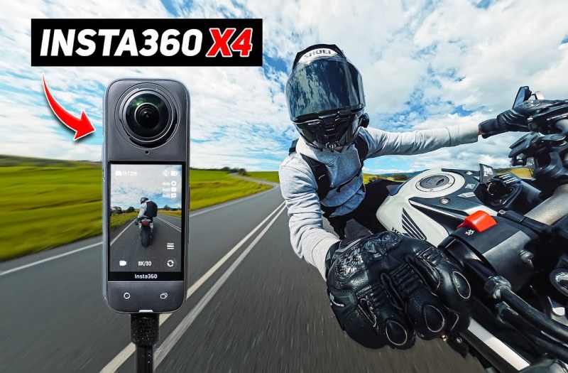 Ilustrasi action camera untuk motovlog salah satunya Insta360 X4.