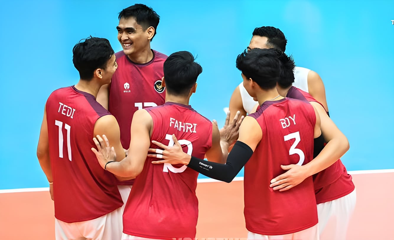 Tim voli putra Indonesia hanya raih perak di SEA Games 2025.