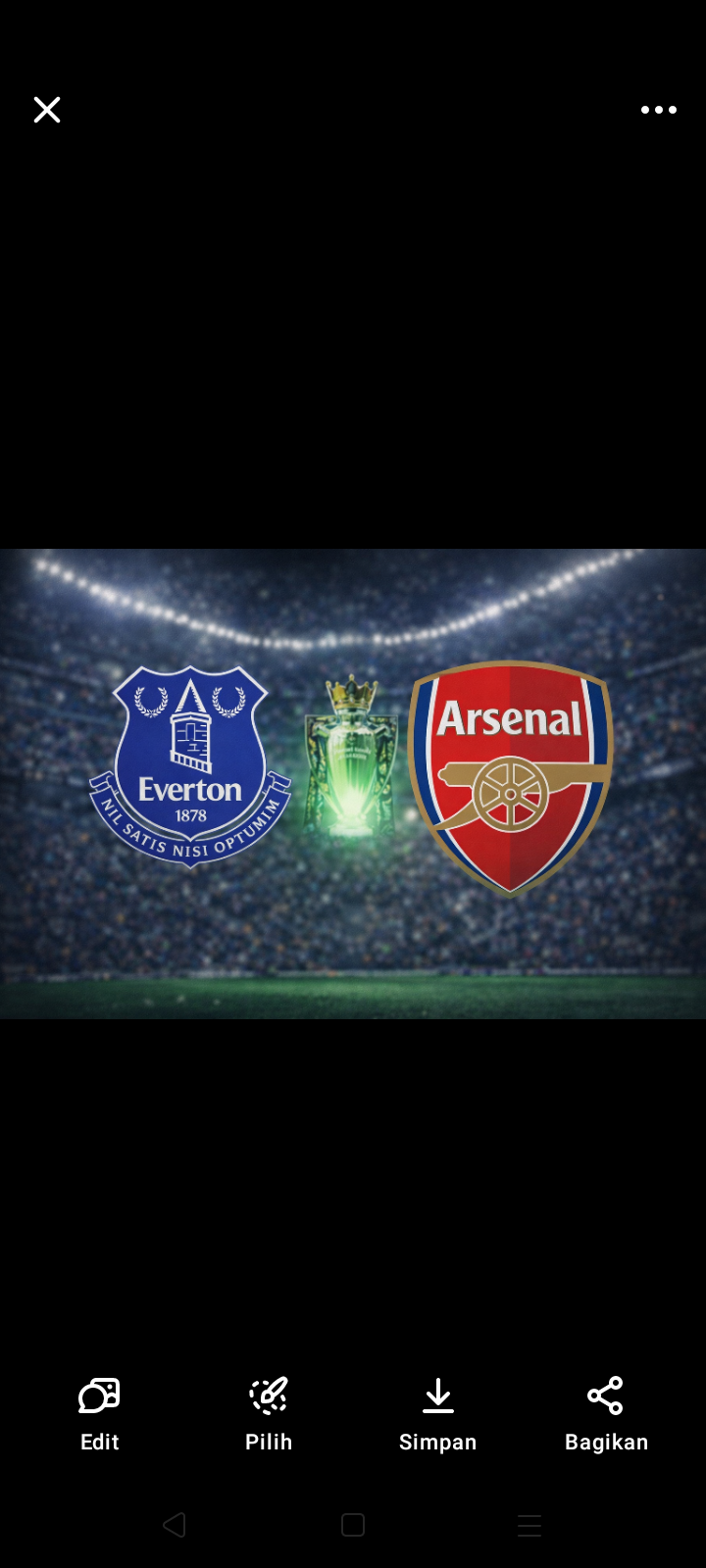 Duel Everton vs Arsenal dijadwalkan Minggu 21 Desember 2025 pukul 03.00 WIB.