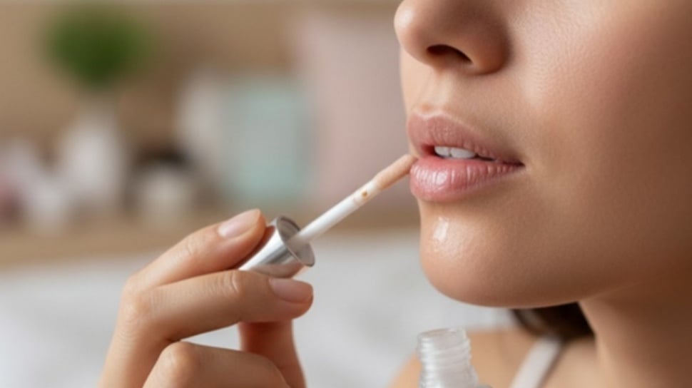 Ilustrasi lipstik Wardah pigmented untuk bibir hitam.