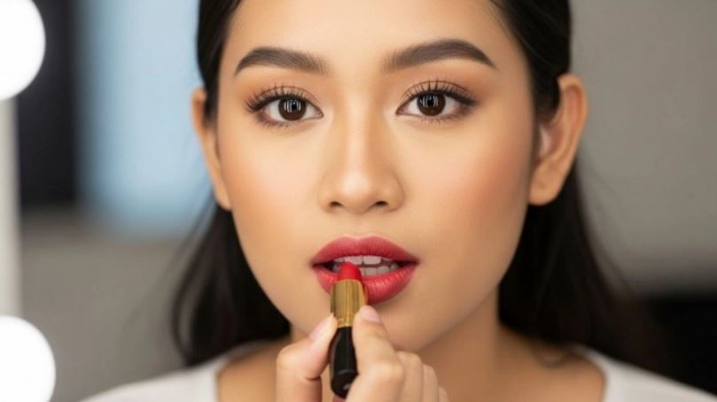 Ilustrasi lipstik Wardah untuk usia 40 tahun ke atas.