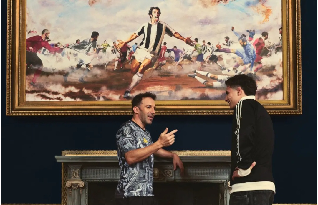 Lukisan Del Piero di Museum Juventus.