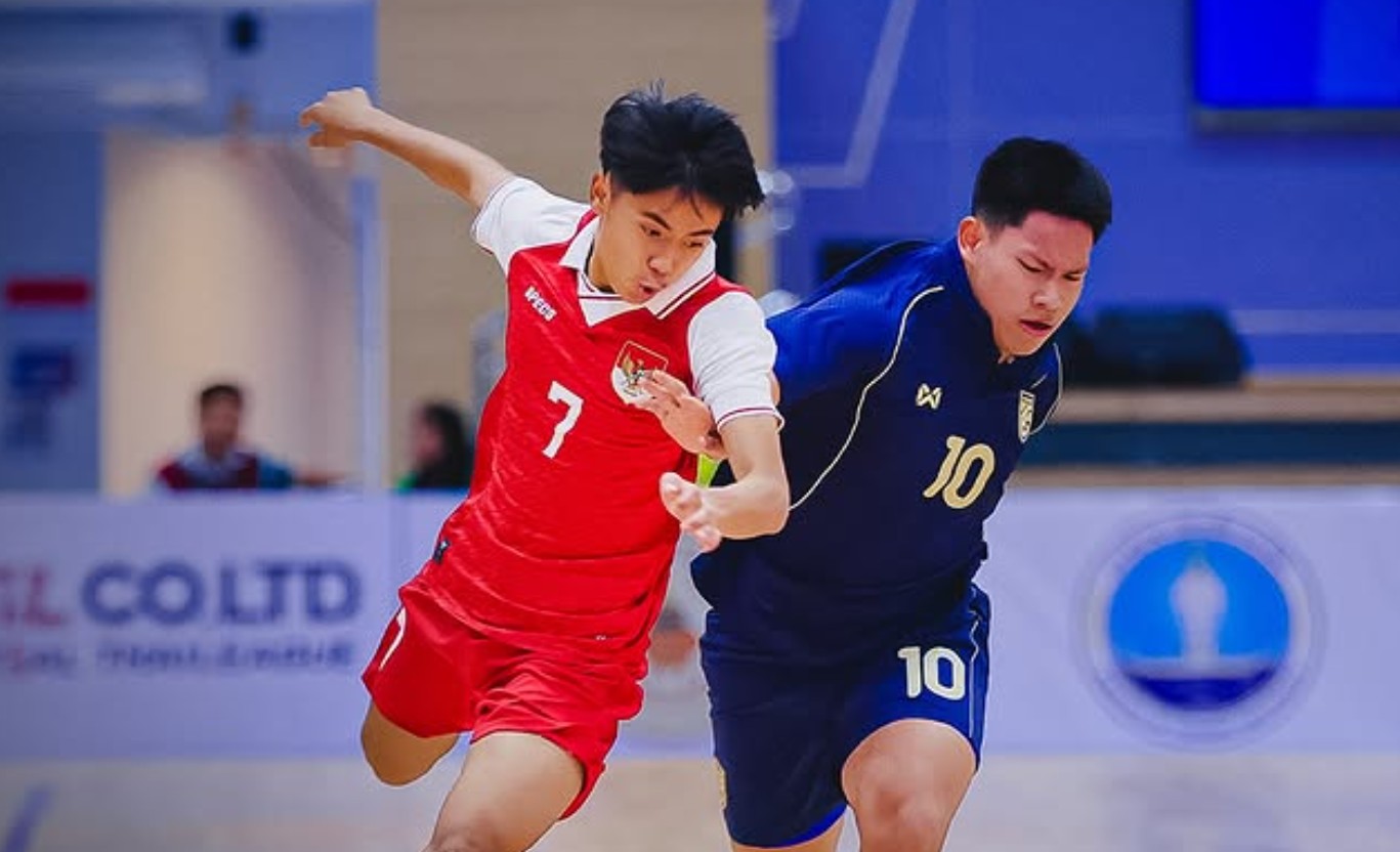 Semifinal AFF Futsal U16 2025 antara Indonesia vs Thailand.