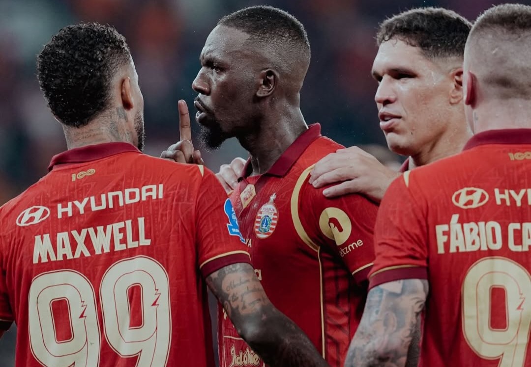Persija Jakarta sementara unggul 3-0 dari Bhayangkara Presisi Lampung FC di SUGBK.