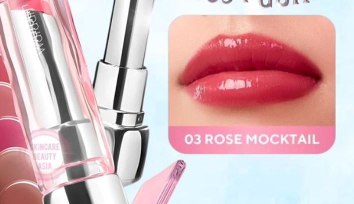 Ilustrasi lip gloss Wardah yang melembapkan.