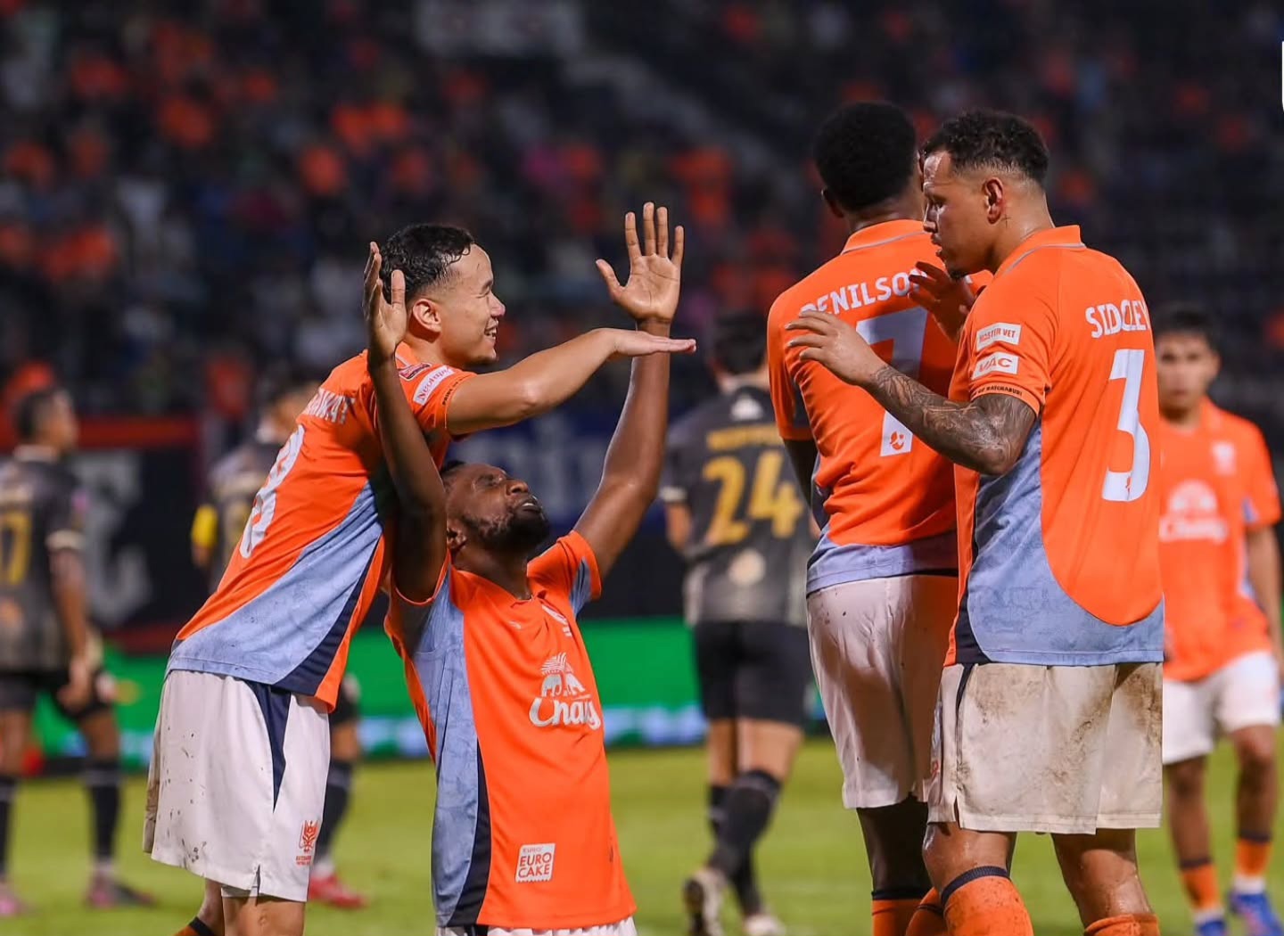 Ratchaburi FC dalam sebuah laga di Liga 1 Tha8land.