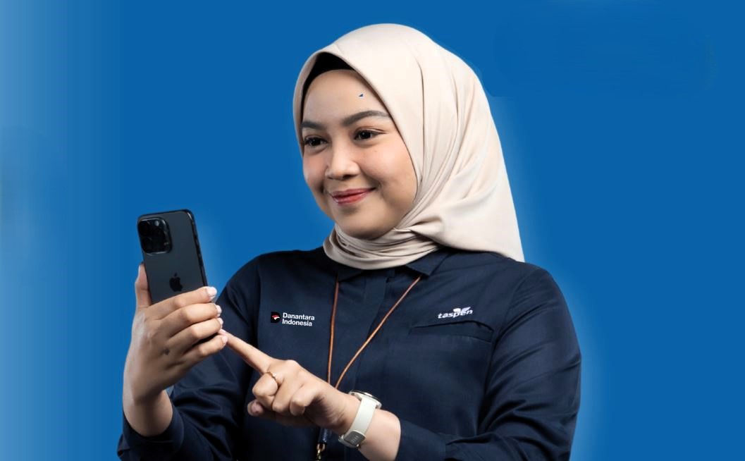 Ilustrasi autentikasi Taspen untuk para pensiunan melalui aplikasi Andal.