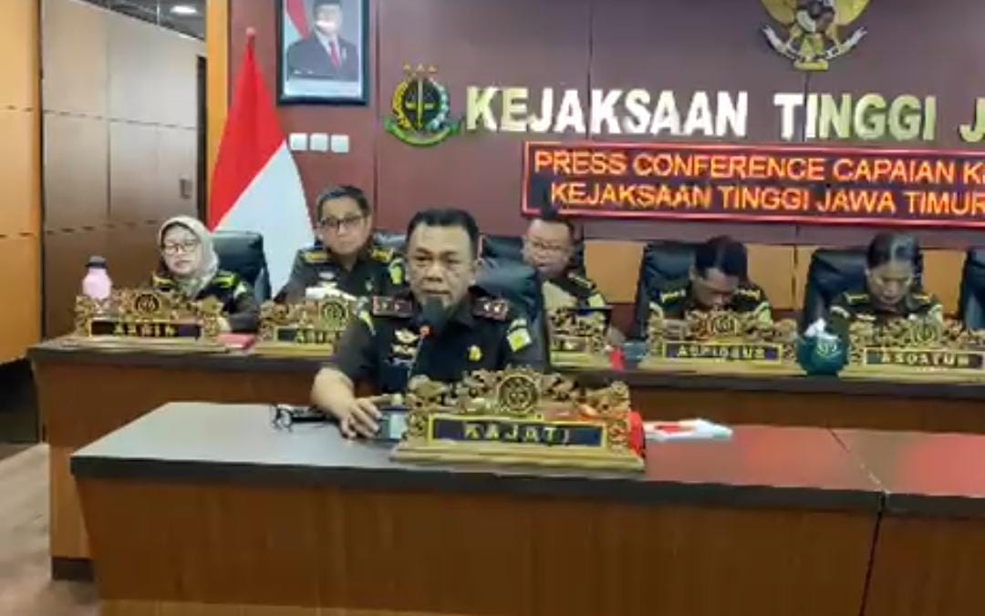 KLARIFIKASI INTERNAL: Kejaksaan Tinggi Jawa Timur melakukan klarifikasi atas laporan dugaan pungli yang menyeret oknum internal Kejari Kabupaten Madiun. FOTO: TANGKAPAN LAYAR