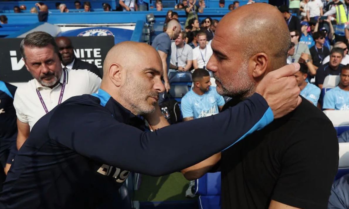 Kedekatan Enzo Maresca dan Pep Guardiola. Usai mundur sebagai pelatih Chelsea, Maresca dirumorkan akan jadi penerus Pep di Manchester City.