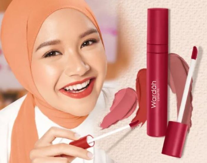 Ilustrasi lip cream Wardah untuk pemula.