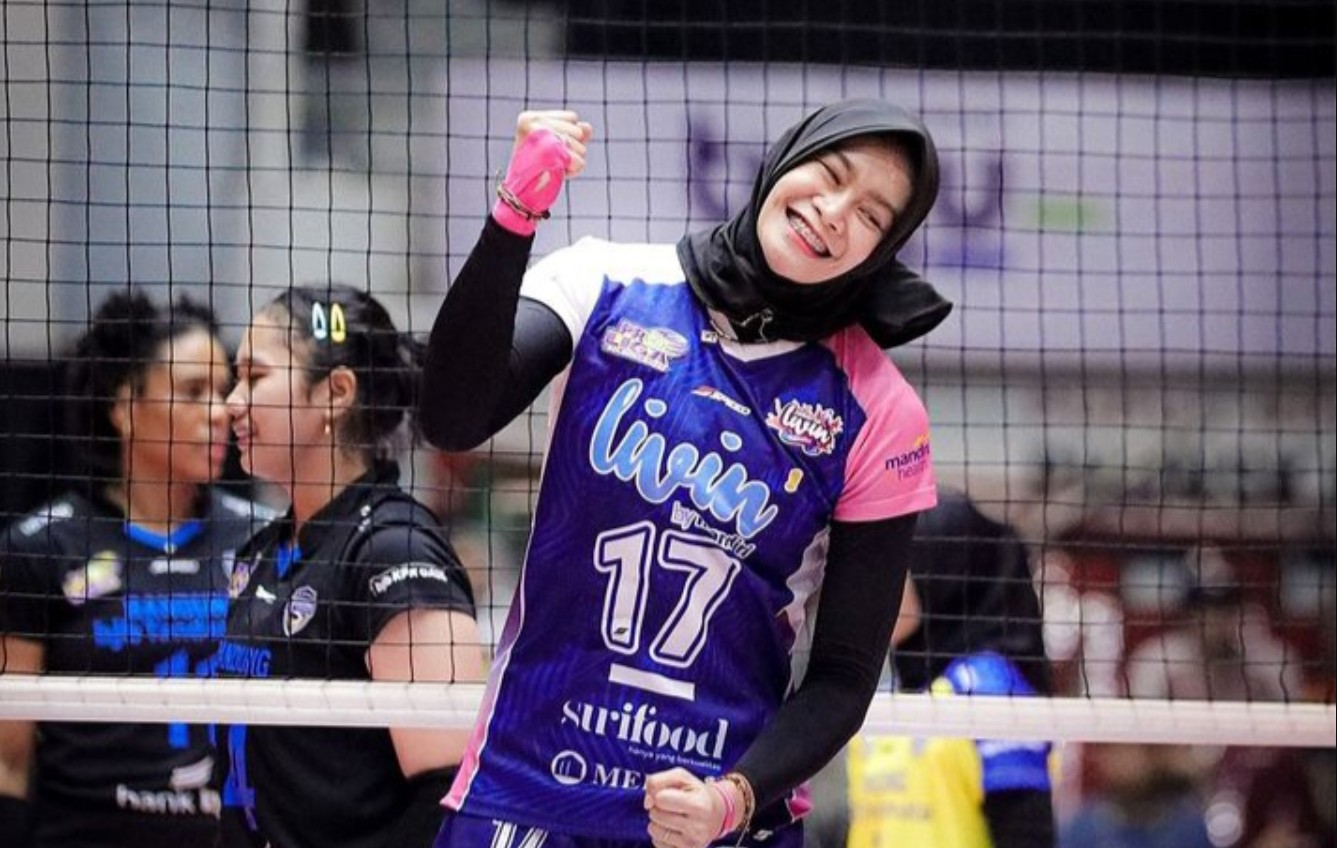 Aksi pevoli Jakarta Livin Mandiri, Wilda Nurfadhilah, di Proliga 2025 lalu.