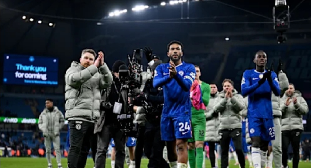 Sejumlah pemain Chelsea usai laga kontra Manchester City pada 5 Januari 2026 dini hari WIB.