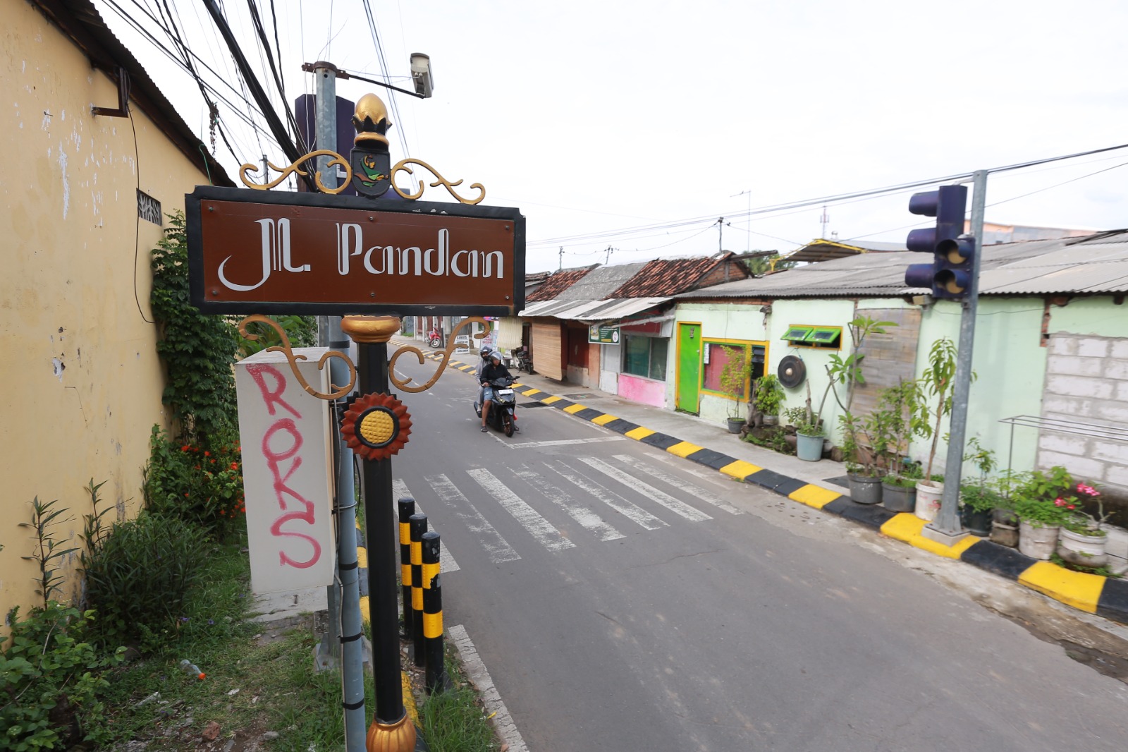 Pembangunan jalur pedestrian di Jalan Pandan yang bakal mengoneksikan antara PSC dengan kawasan alun-alun menjadi salah satu program prioritas Pemkot Madiun tahun ini. BAGAS BIMANTARA/RADAR MADIUN