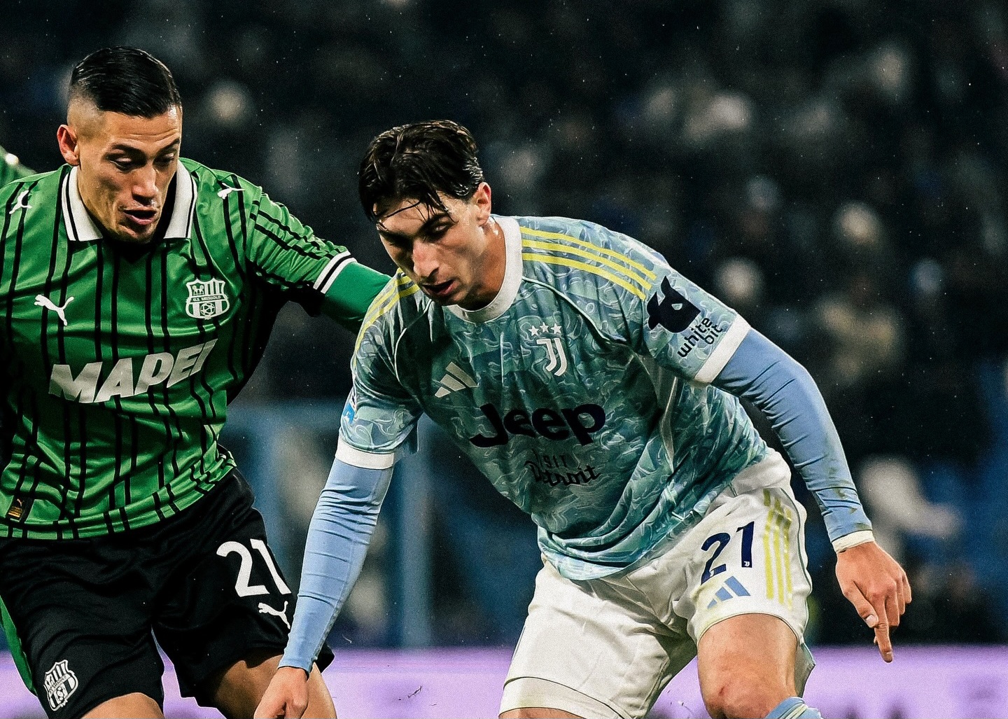 Juventus menang 3-0.