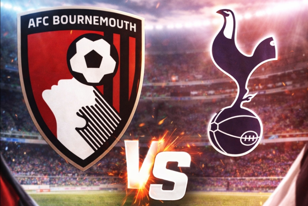 Laga Bournemouth vs Tottenham Hotspur dijadwalkan pada 8 Januari 2026 pukul 02.30 WIB.