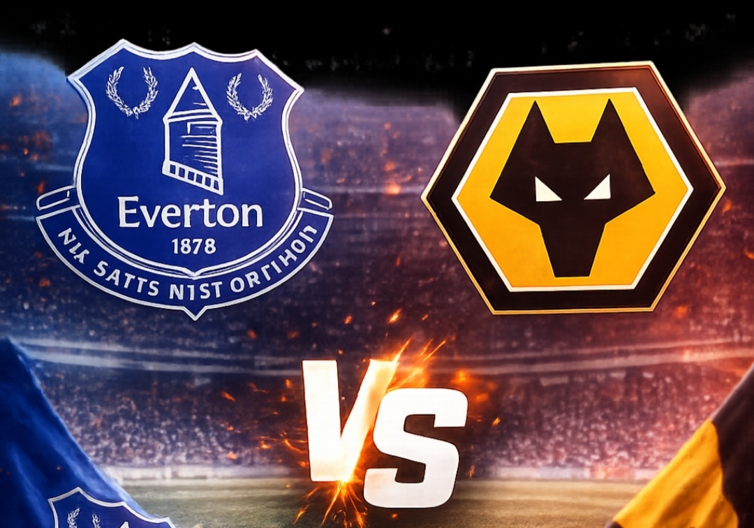 Laga Everton vs Wolves dijadwalkan Kamis 8 Januari 2026 pukul 02.30 WIB.