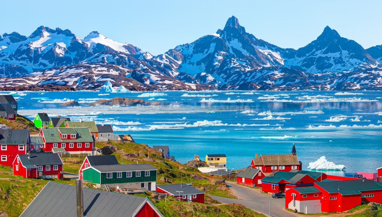 Pemandangan salah satu wilayah di Greenland.
