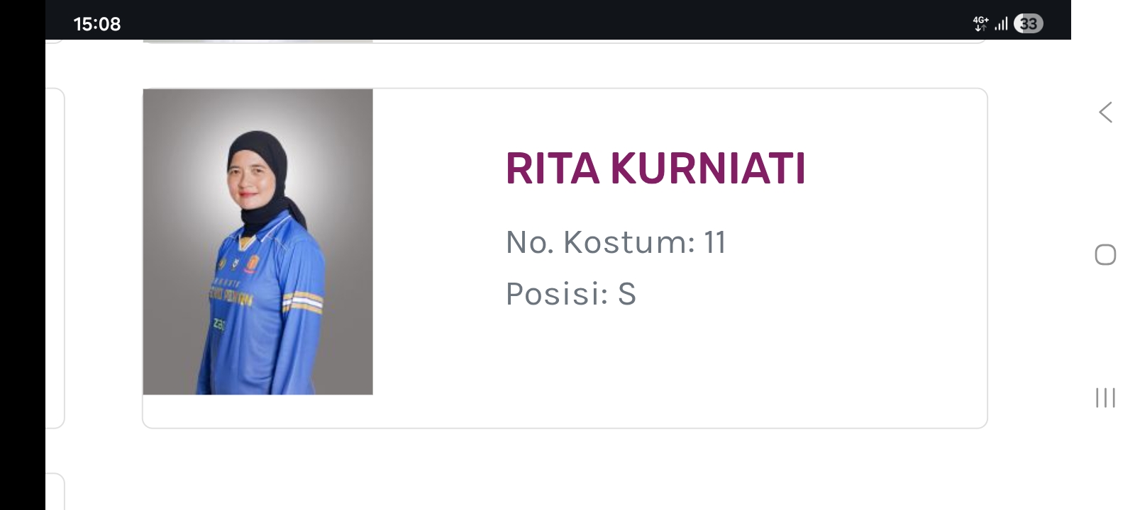 Rita Kurniati resmi masuk daftar pemain Popsivo Polwan di Proliga 2026.