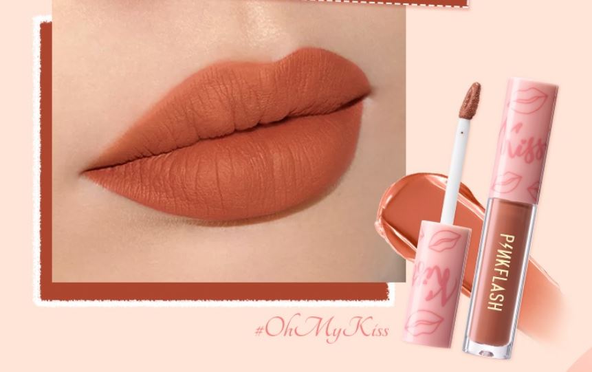 Ilustrasi lipstik Pinkflash untuk bibir hitam.