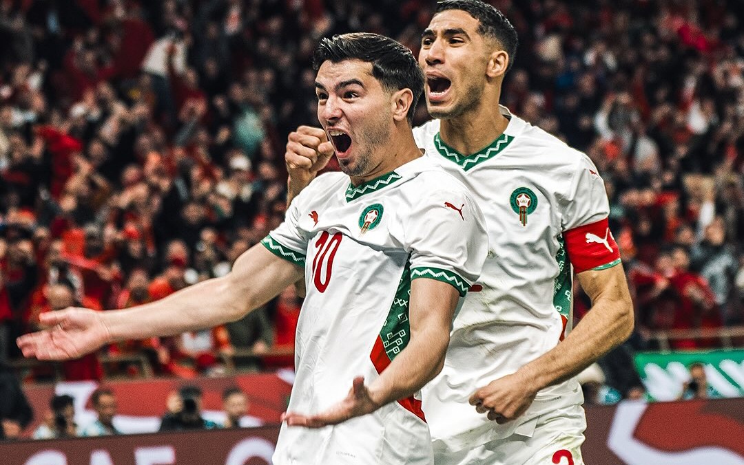 Maroko menang 2-0.