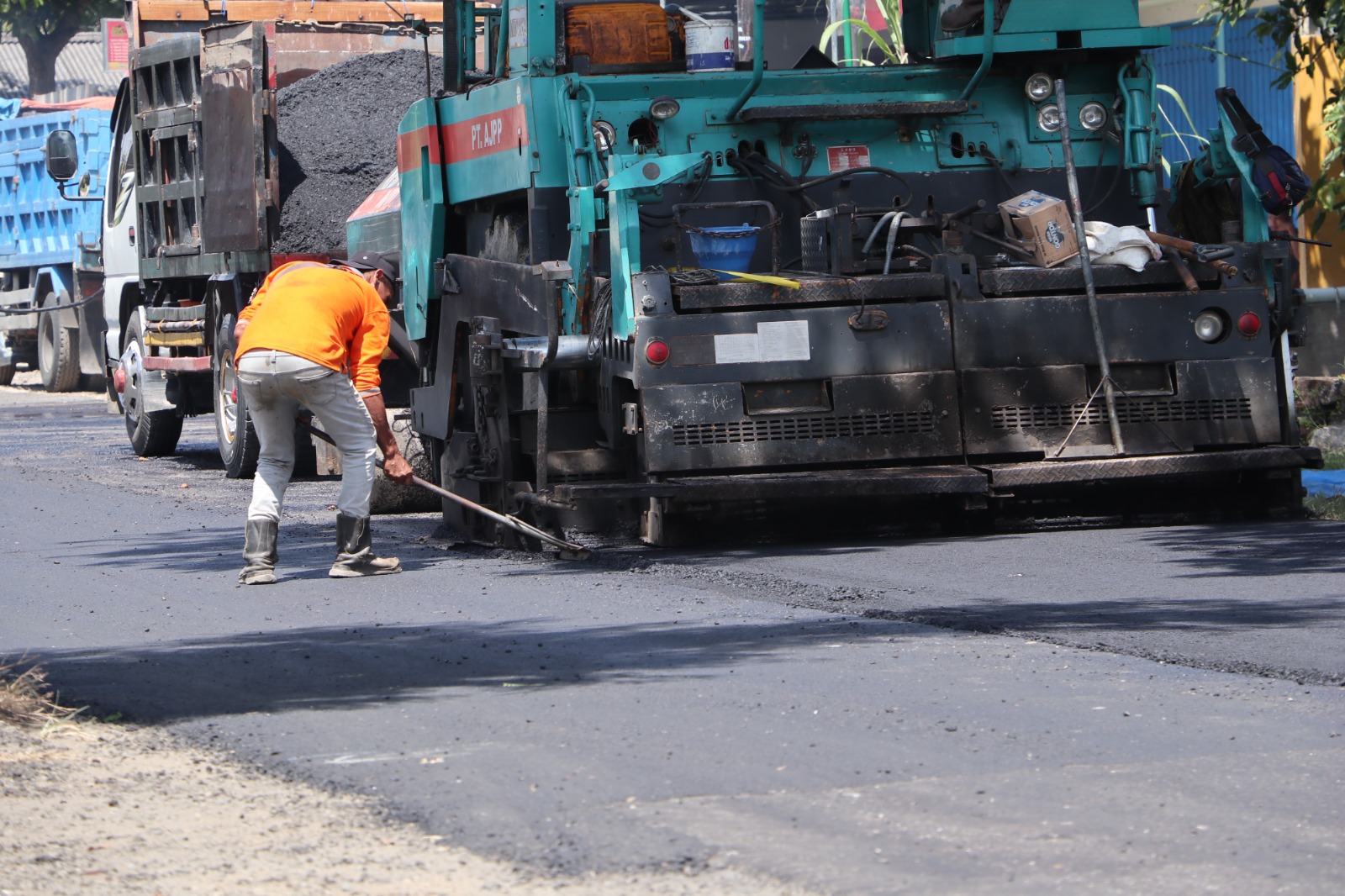 INFRASTRUKTUR: DPUPKP Ponorogo menargetkan proyek perbaikan jalan dikebut sejak awal tahun agar tuntas sebelum Lebaran. DOK RADAR PONOROGO