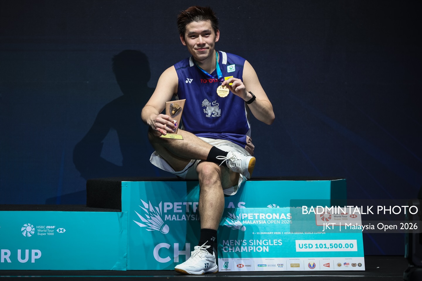 Kunlavut juara tunggal putra.