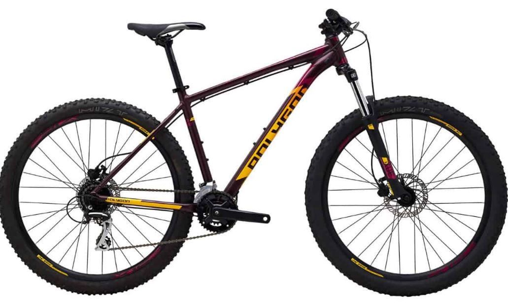 Ilustrasi sepeda MTB Polygon Premier 4 yang ringan.