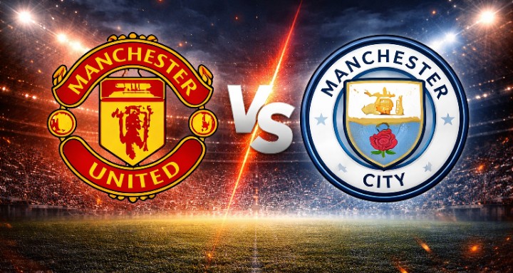Daftar susunan pemain laga Manchester United vs Manchester City.