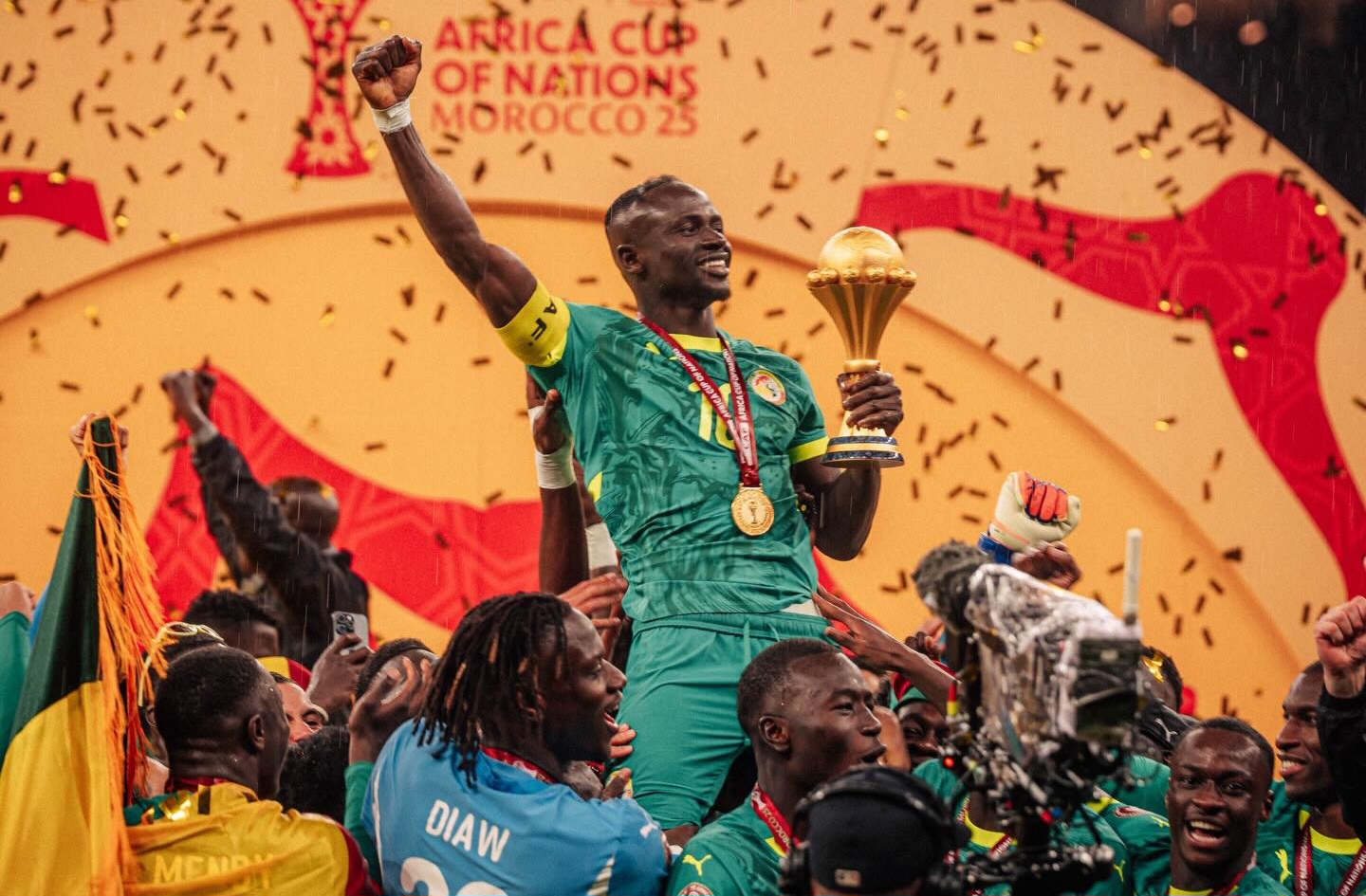 Sadio Mane cs saat juara Piala Afrika 2025.
