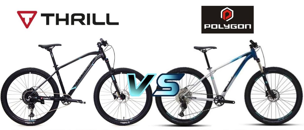 Ilustrasi perbandingan MTB Polygon dan&nbsp;Thrill.