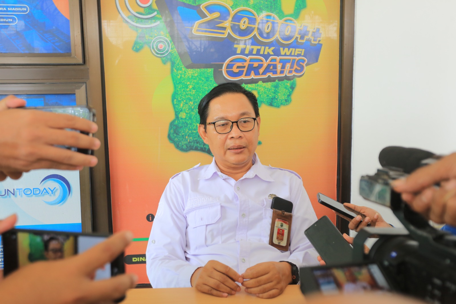 Kepala Diskominfo Kota Madiun Noor Aflah yang juga mantan pelaksana harian (Plh) maupun pelaksana tugas (Plt) Kepala Bappelitbangda.