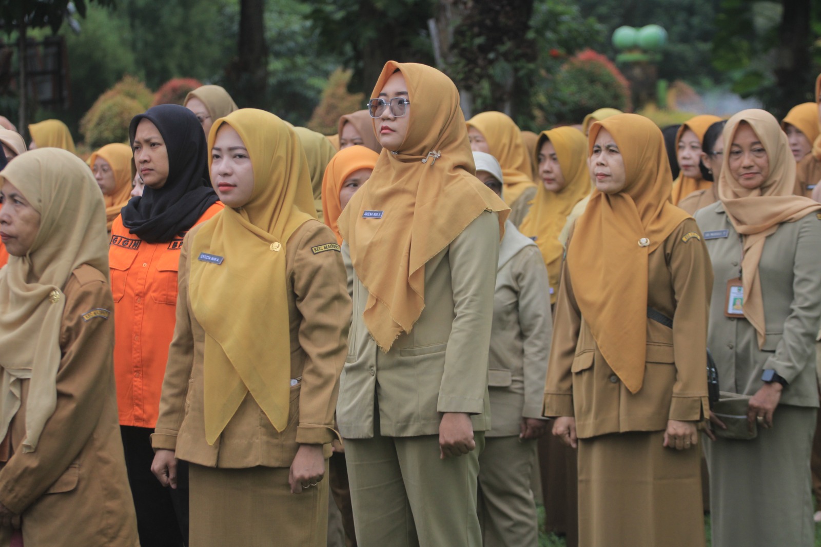 ILUSTRASI: Aparatur sipil negara (ASN) Pemkab Magetan saat mengikuti apel. Isu pelantikan dalam waktu dekat dipastikan hoaks. DOK RADAR MAGETAN