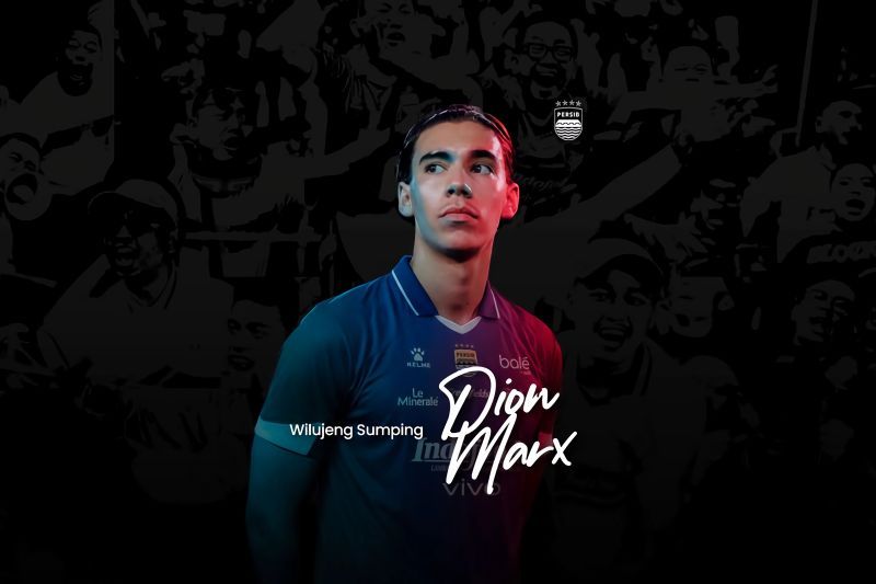 Pengumuman Dion Markx sebagai pemain baru Persib di bursa transfer Januari 2026.