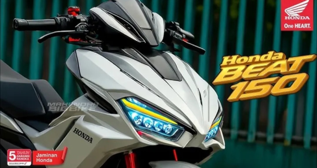 Honda Beat 150 dikabarkan meluncur awal 2026 dengan mesin 150 cc, desain sporty, dan harga mulai Rp28 jutaan.