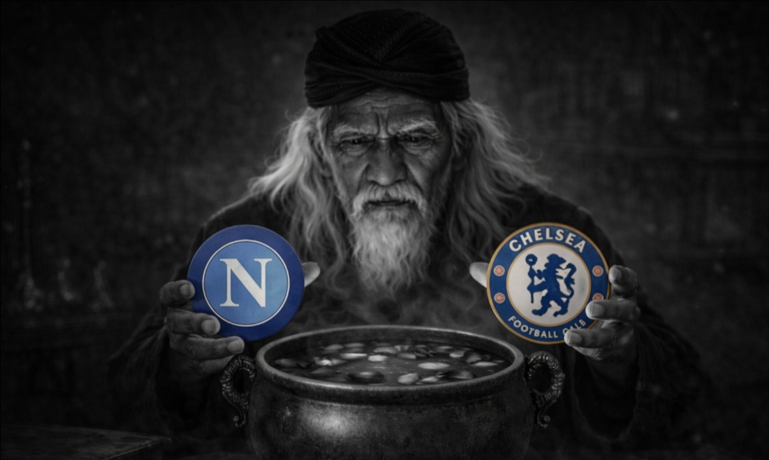Ketika Mbah Sakat meramalkan pertandingan Napoli vs Chelsea di Liga Champions.