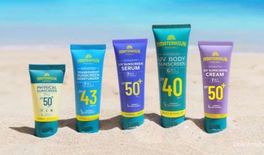 Ilustrasi sunscreen Amaterasun.