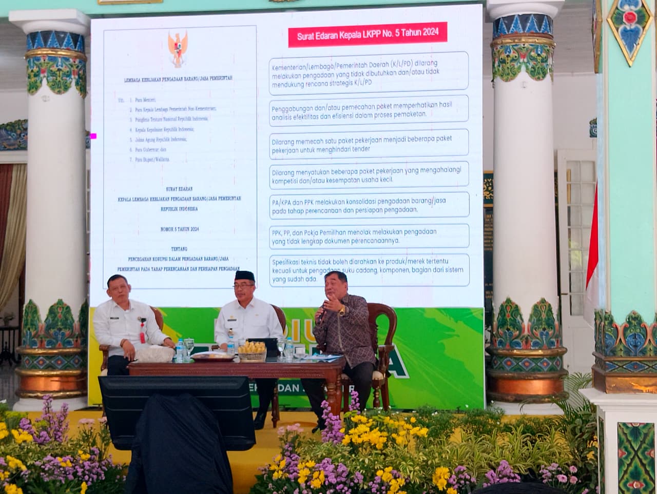 CEGAH: Deputi Bidang Hukum dan Penyelesaian Sanggah LKPP Setya Budi Arijanta mengingatkan agar menghindari konflik kepentingan dalam pengadaan barang dan jasa.