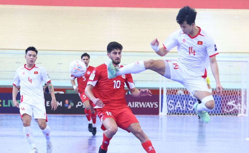 Aksi pemain Vietnam di pertandingan Grup B Piala Asia Futsal 2026.
