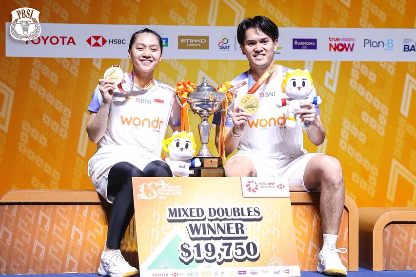 Adnan/Indah juara ganda campuran.