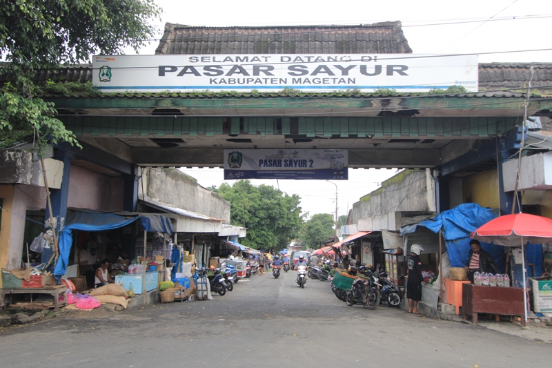 PUSAT BELANJA: Rencana revitalisasi Pasar Sayur Magetan masih menunggu kepastian anggaran dari pemerintah pusat.