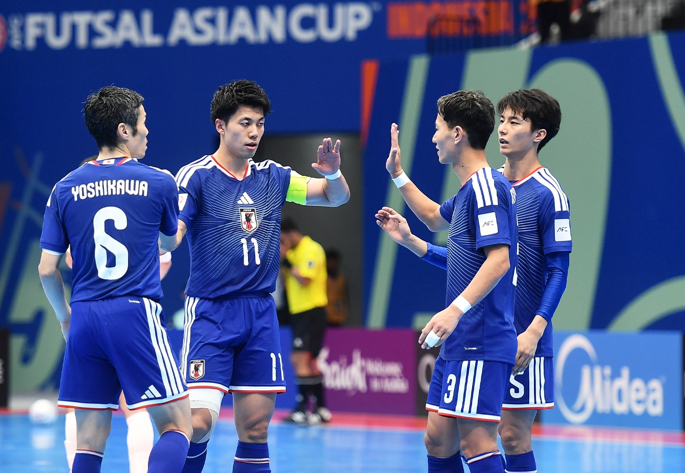 Jepang menang 6-0 atas Thailand.