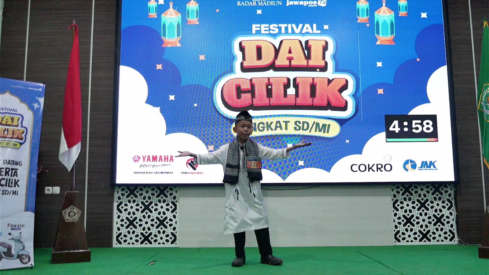 Muhammad Faris Ibnu Abas, peserta dari SDN Singkil