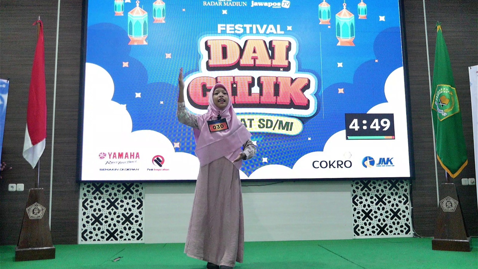 Kiara Arthyas D. Hanafing, peserta dari SD Ma&rsquo;arif Ponorogo