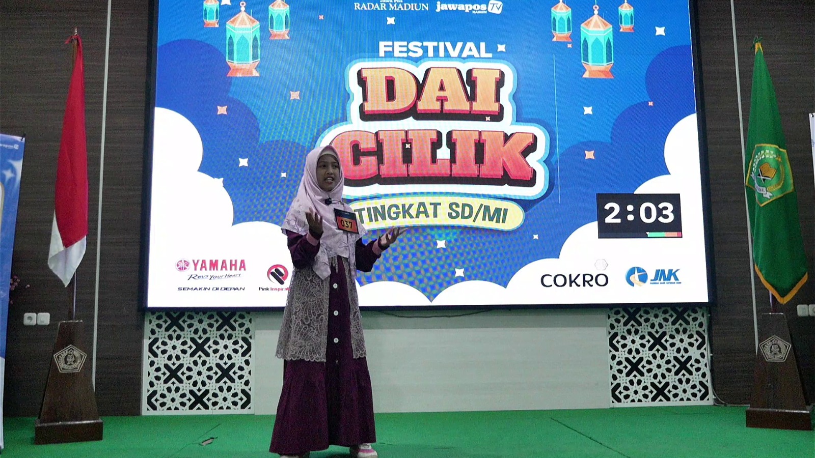 Siti Fatimah Al Rosidah, peserta dari MIN 6 Ponorogo