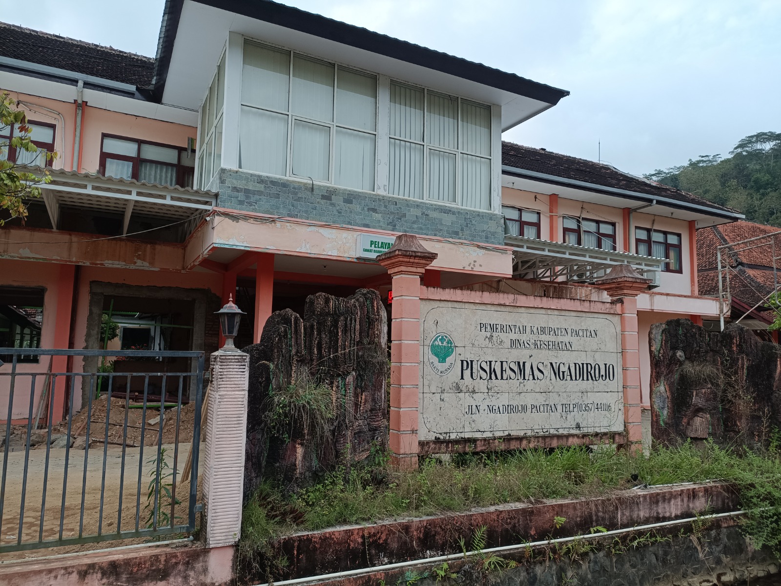 Objek ruislag lahan Puskesmas Ngadirojo menjadi bagian tukar guling antara Pemdes Cokrokembang dengan Pemkab Pacitan. DOK RADAR PACITAN