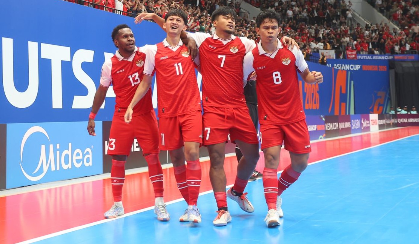 Para pemain Timnas Futsal Indonesia di Semifinal Piala Asia Futsal 2026 vs Jepang, Kamis 5 Februari 2026. (IG TIMNAS FUTSAL)