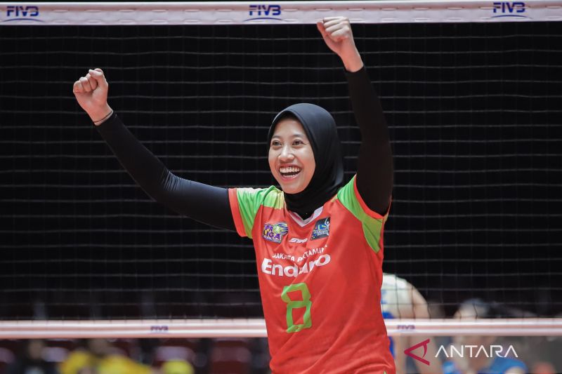 Aksi Megawati Hangestri di Proliga 2026 bersama Jakarta Pertamina Enduro.